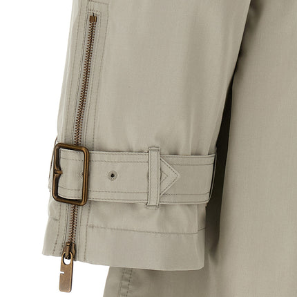 Burberry Gray Satin Coat