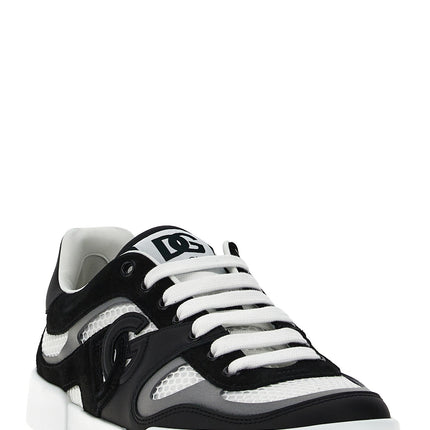 Dolce & Gabbana Bicolor Calfskin Sneakers