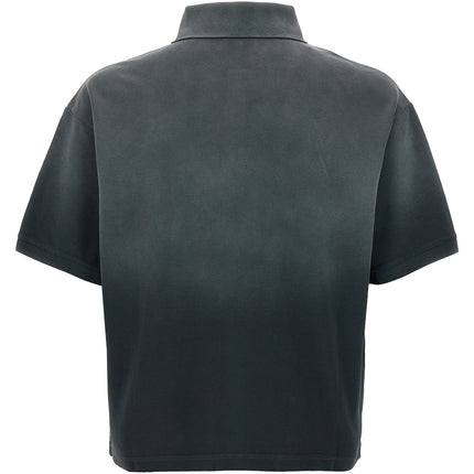 Alexander McQueen Gray Cotton Polo Shirt