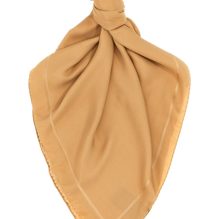 Saint Laurent Beige Silk Foulard