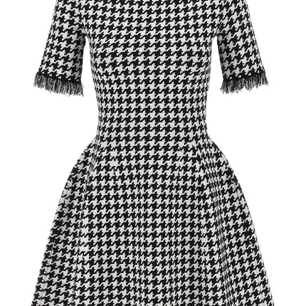 Alexander McQueen Bicolor Viscose Short Dress
