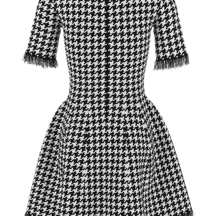 Alexander McQueen Bicolor Viscose Short Dress