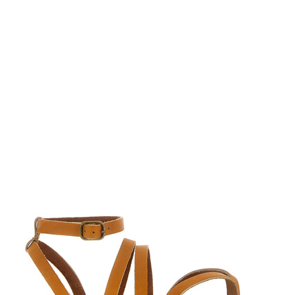 K.JACQUES SAINT TROPEZ Brown Cowhide Flat Sandals