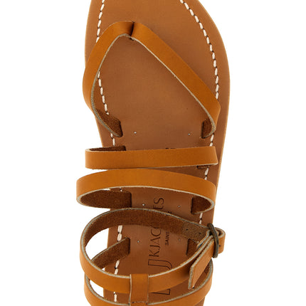 K.JACQUES SAINT TROPEZ Brown Cowhide Flat Sandals