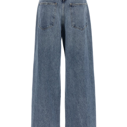 Agolde Blue Cotton Relaxed Fit Jeans