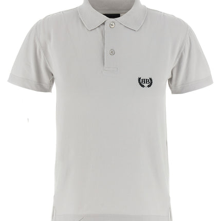Balenciaga Gray Cotton Polo Shirt