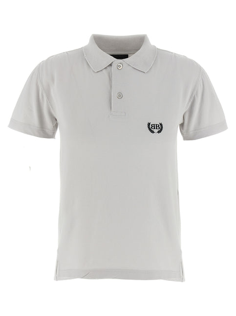Balenciaga Gray Cotton Polo Shirt
