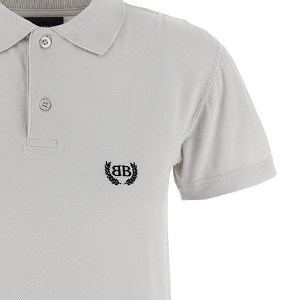 Balenciaga Gray Cotton Polo Shirt