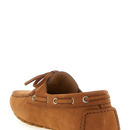 Valentino Garavani Brown Calfskin Slip-On Loafers