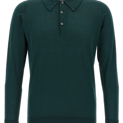 JOHN SMEDLEY Bicolor Cotton Polo Shirt