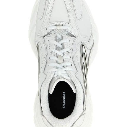 Balenciaga White Cowhide Athletic Sneakers