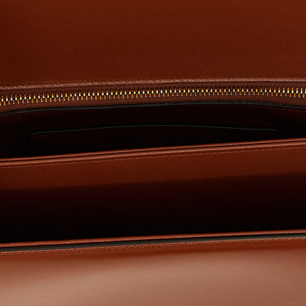 Valentino Garavani Brown Calfskin Shoulder Bag