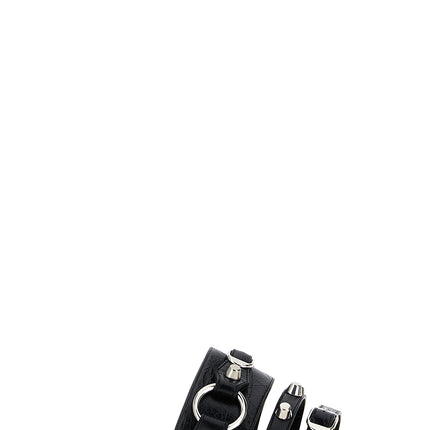 Balenciaga Black Lamb Leather Slides