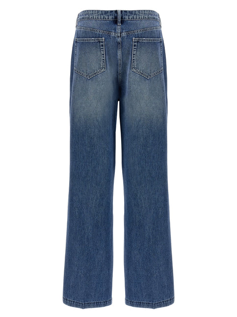L'Agence Blue Cotton Jeans Denim
