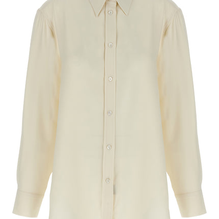 Brioni White Silk Blouse