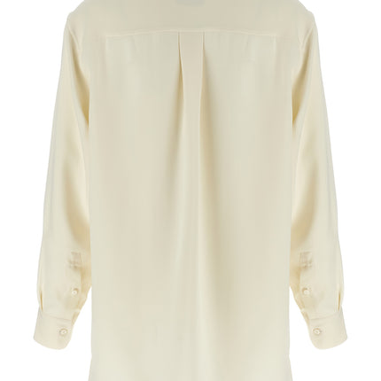 Brioni White Silk Blouse