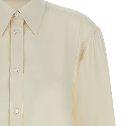 Brioni White Silk Blouse