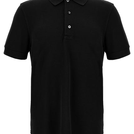Tom Ford Black Lyocell Polo Shirt