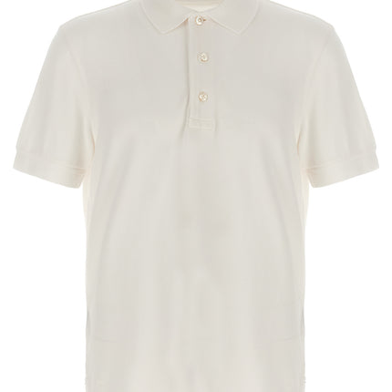 Tom Ford White Lyocell Polo Shirt