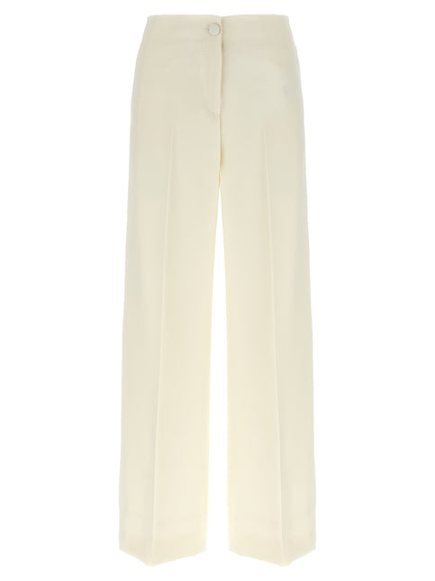 Brioni White Wool Casual Pants