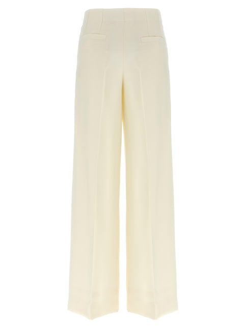 Brioni White Wool Casual Pants
