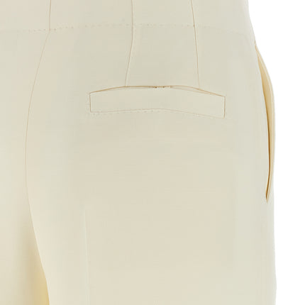 Brioni White Wool Casual Pants