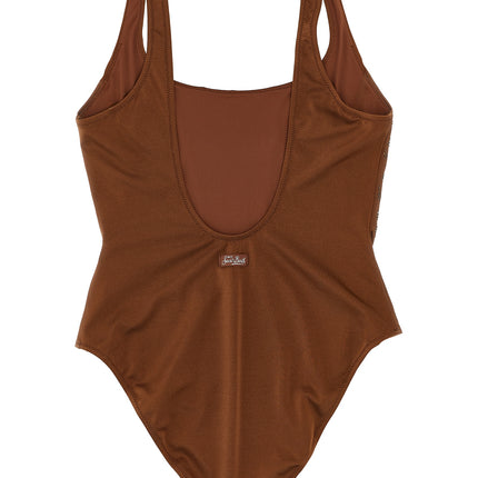 MC2 Saint Barth Brown Polyester One-Piece Swimsuit