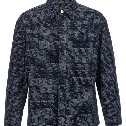 Fendi Blue Cotton Denim Jacket