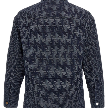 Fendi Blue Cotton Denim Jacket