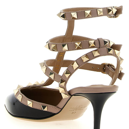 Valentino Garavani Multicolor Lamb Leather Mid Heel Pumps