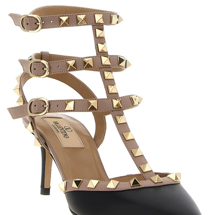 Valentino Garavani Multicolor Lamb Leather Mid Heel Pumps