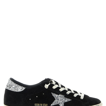 Golden Goose Black Leather Low Top Sneakers