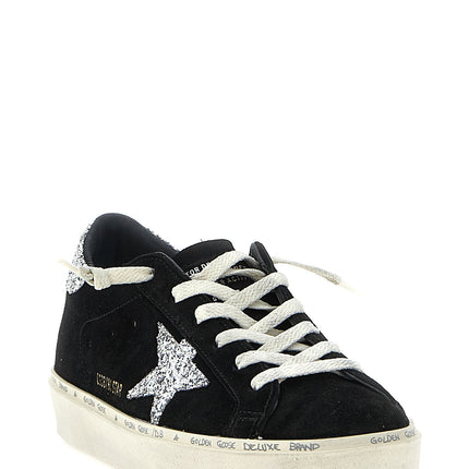 Golden Goose Black Leather Low Top Sneakers