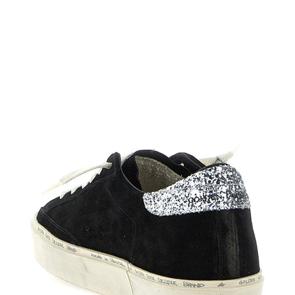 Golden Goose Black Leather Low Top Sneakers