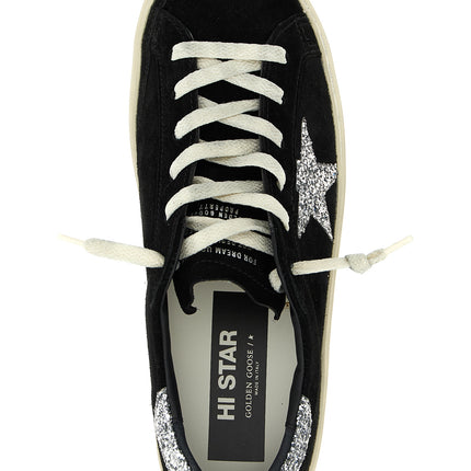 Golden Goose Black Leather Low Top Sneakers