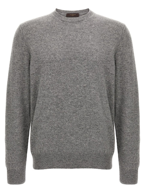 ZANONE Gray Virgin Wool Cardigan