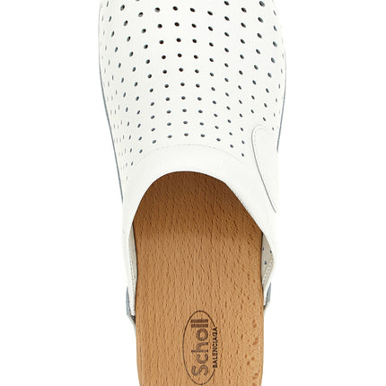 Balenciaga White Calfskin Clogs