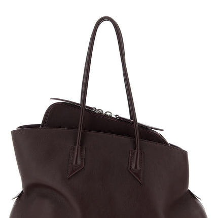 The Attico Purple Calfskin Shoulder Bag