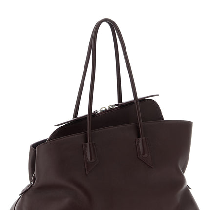 The Attico Purple Calfskin Shoulder Bag