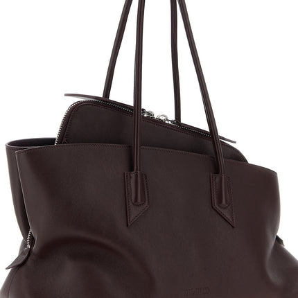 The Attico Purple Calfskin Shoulder Bag