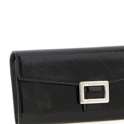 Roger Vivier Black Calfskin Cardholder