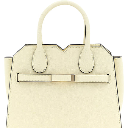 Valextra White Calfskin Handbag