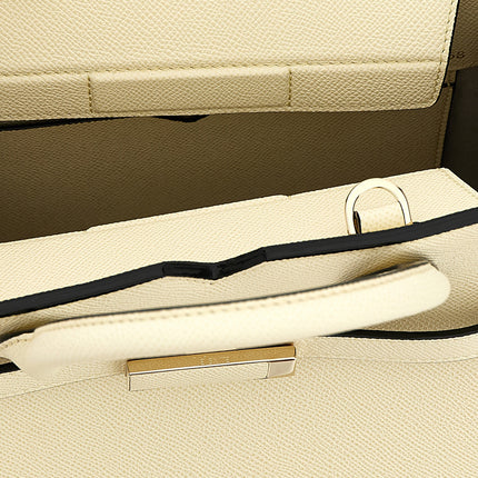 Valextra White Calfskin Handbag