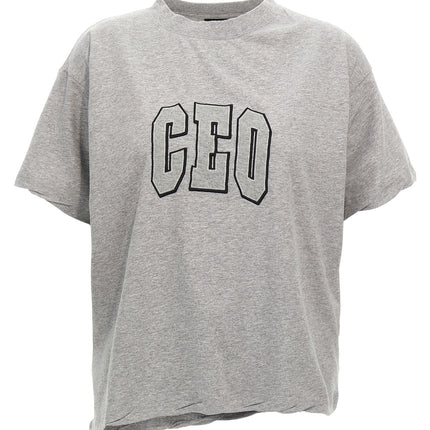 Balenciaga Gray Cotton T-Shirt