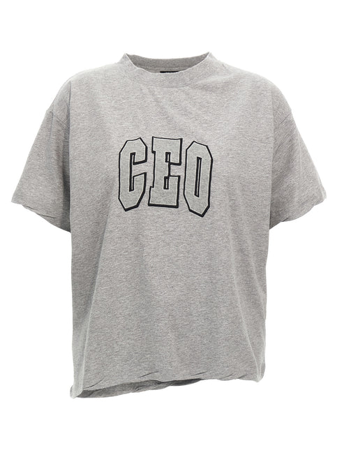 Balenciaga Gray Cotton T-Shirt