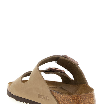 Birkenstock Brown Leather Slides