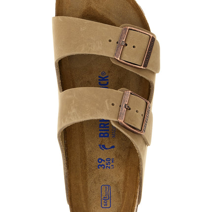 Birkenstock Brown Leather Slides