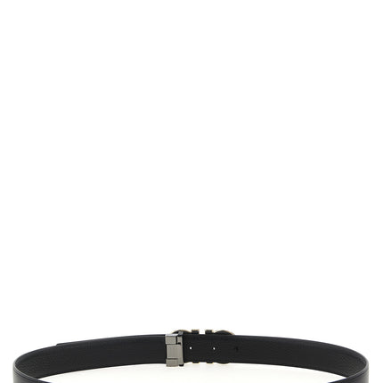 Ferragamo Black Calfskin Regular Belt