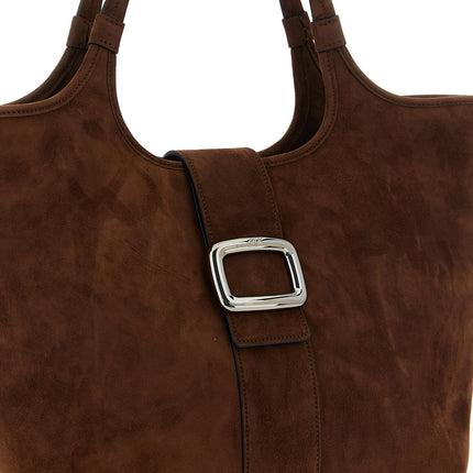 Roger Vivier Brown Goatskin Tote Bag