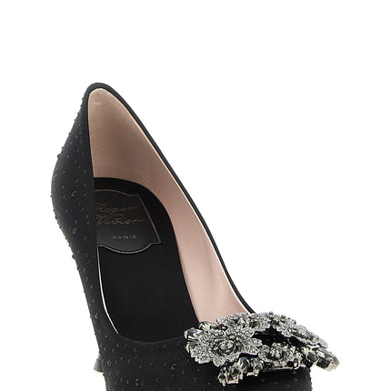 Roger Vivier Black Viscose High Heel Pumps